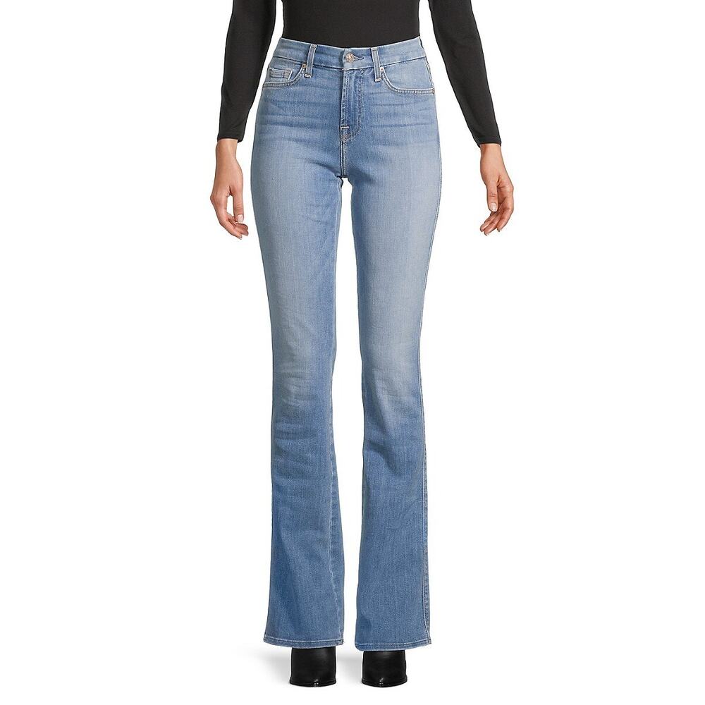 NWT! 7 FOR ALL MANKIND Kimmie High-Rise Bootcut Jeans BLUE 28